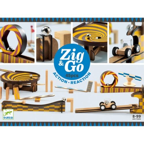 Djeco - Zig & Go actie reactie baan 45 pcs DJ05643