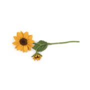 Sjaal met verhaal - Vilten bloem - Zonnebloem