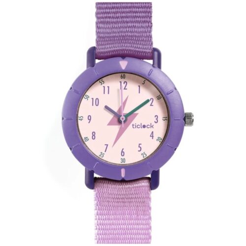 Djeco - Horloge Purple flash