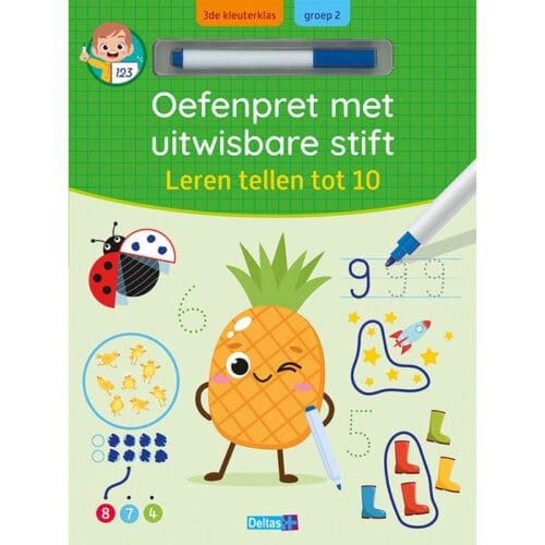Deltas - Oefenpret met uitwisbare stift - Leren tellen tot 10