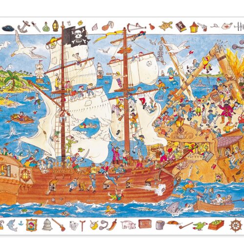 Djeco - Puzzel observatie piraten 100 stukjes