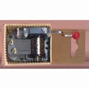 Handdraai draaimuziekdoosje - Mozart Wiegenlied