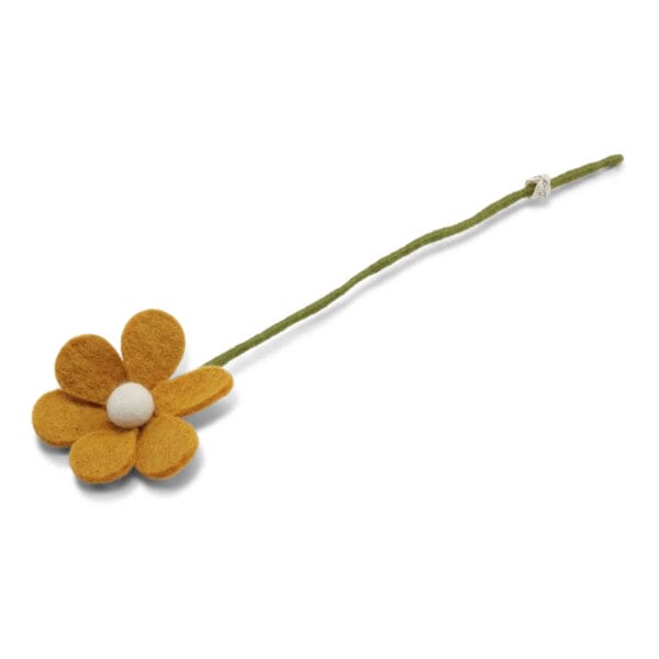 Gry & Sif - vilten bloem simple flower yellow
