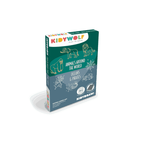 Kidywolf - REFILL tekeningen kidydraw mini - ocean&pirates/animals