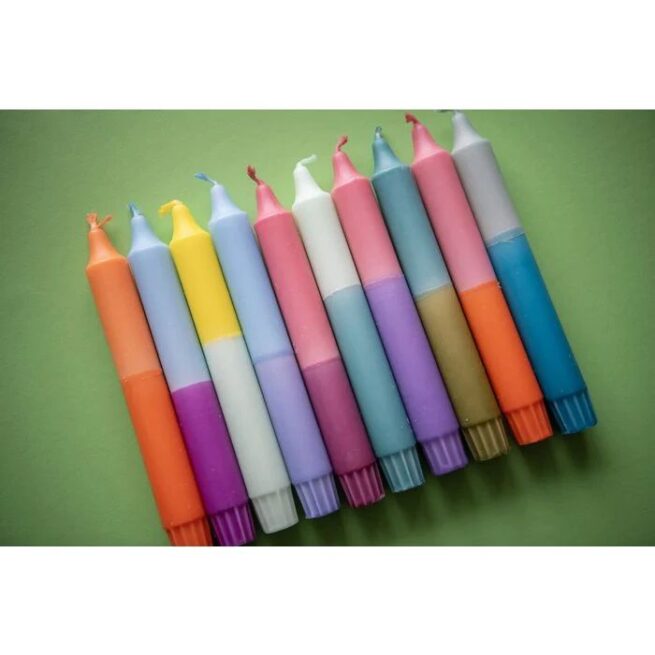 Dippy - Dip dye kaars 2 kleurig