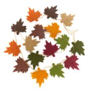 Sjaal met verhaal - Slinger van vilt herfstbladeren