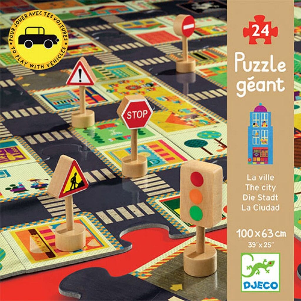 Djeco - Vloerpuzzel de stad