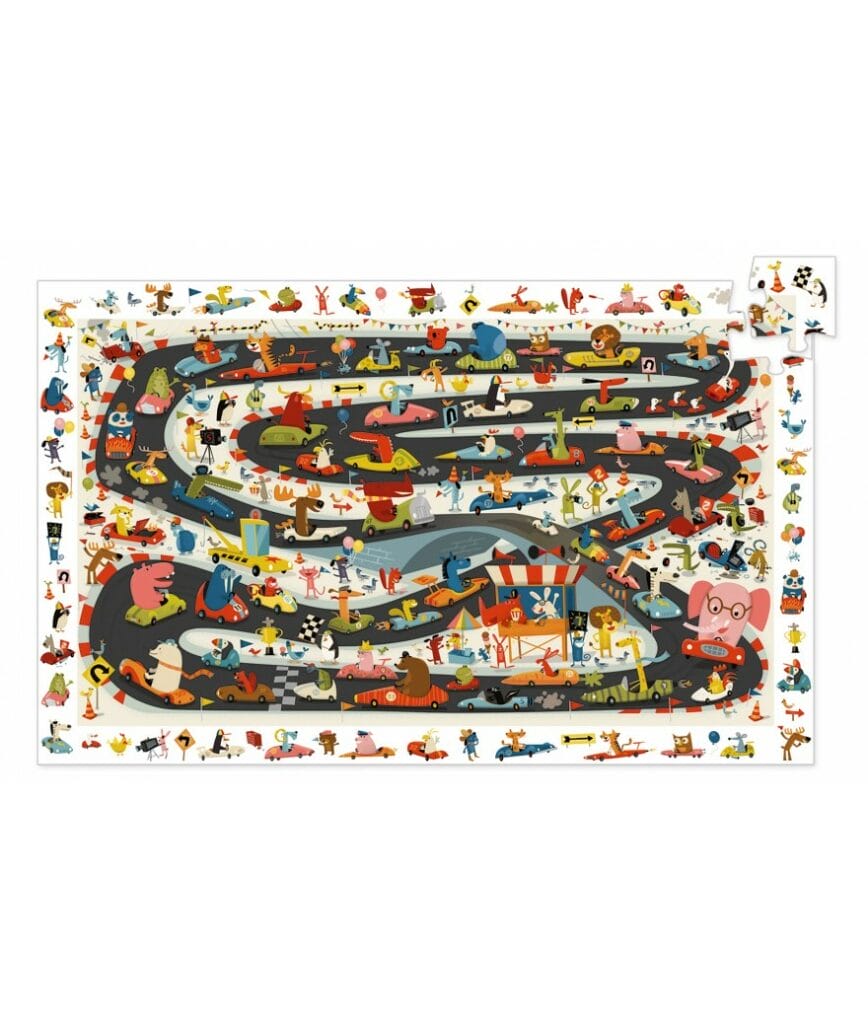 Djeco - Puzzel observatie autobaan 54 stukjes