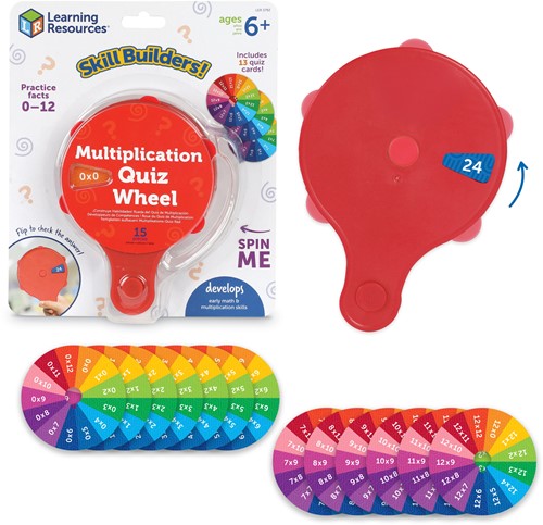 Learning resources - Quizwiel vermenigvuldiging