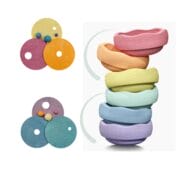 Grimms x Stapelstein - Rolling discs cool pastel