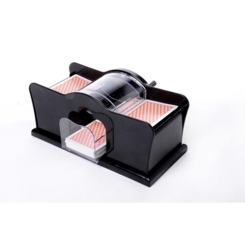 Kaartschudmachine met draaihendel