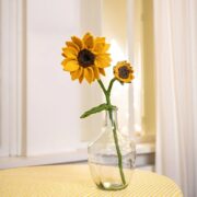 Sjaal met verhaal - Vilten bloem - Zonnebloem