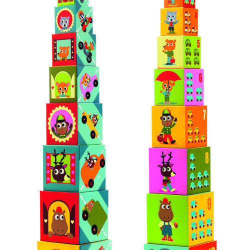 Djeco - Stapeltoren voertuigen