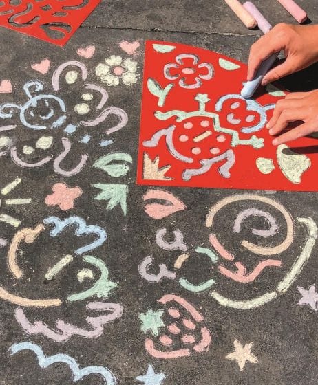 Moses - Glitter stoepkrijt met sjablonen