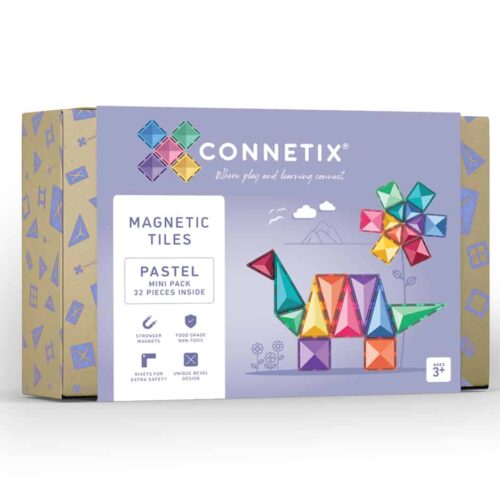 Connetix Magnetic tiles - PASTEL mini pack 32 piece
