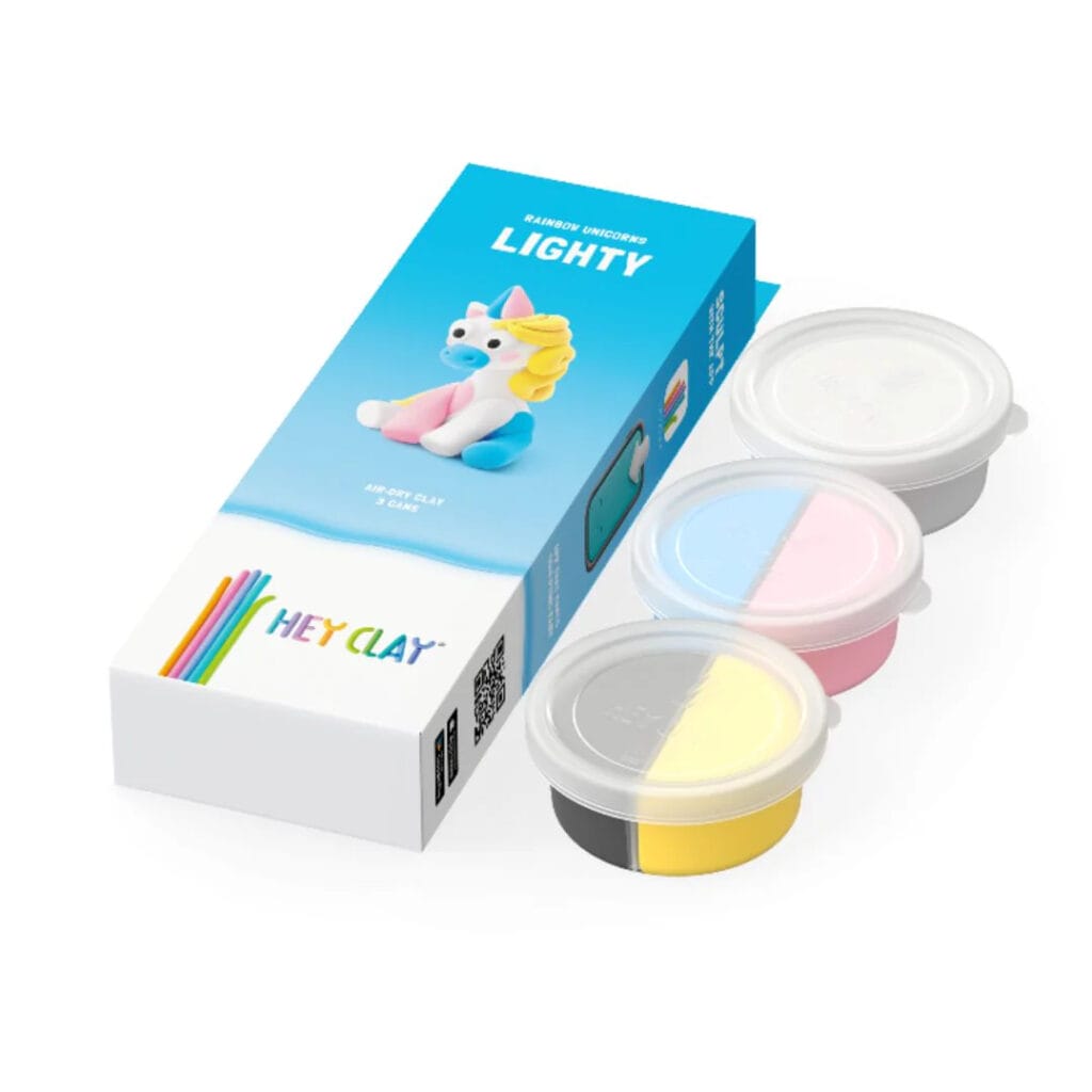 Hey clay - Unicorn Lighty 3 potjes