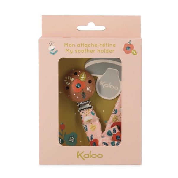 Kaloo - Speenhouder klaproosjes roze