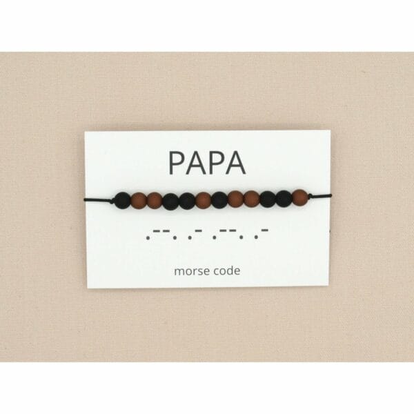 Morsecode armbandje - papa
