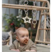 Bibs Bitie - Bijtring hart pink plum