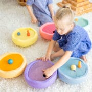 Grimms x Stapelstein - Rolling discs cool pastel