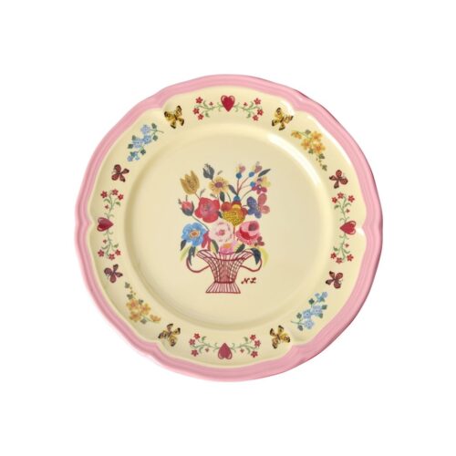 Rice - Melamine vintage bordje - Pink Nathalie Lété Print