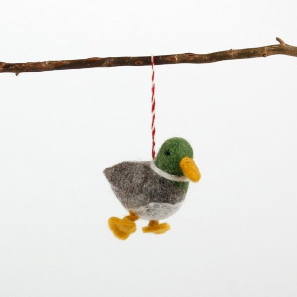 Sjaal met verhaal - Vogeltje van vilt - Eend