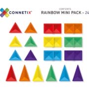 Connetix Magnetic tiles - RAINBOW mini pack 24 piece