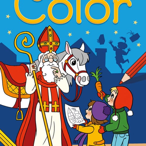 Deltas - Sinterklaas Color kleurboek blauw