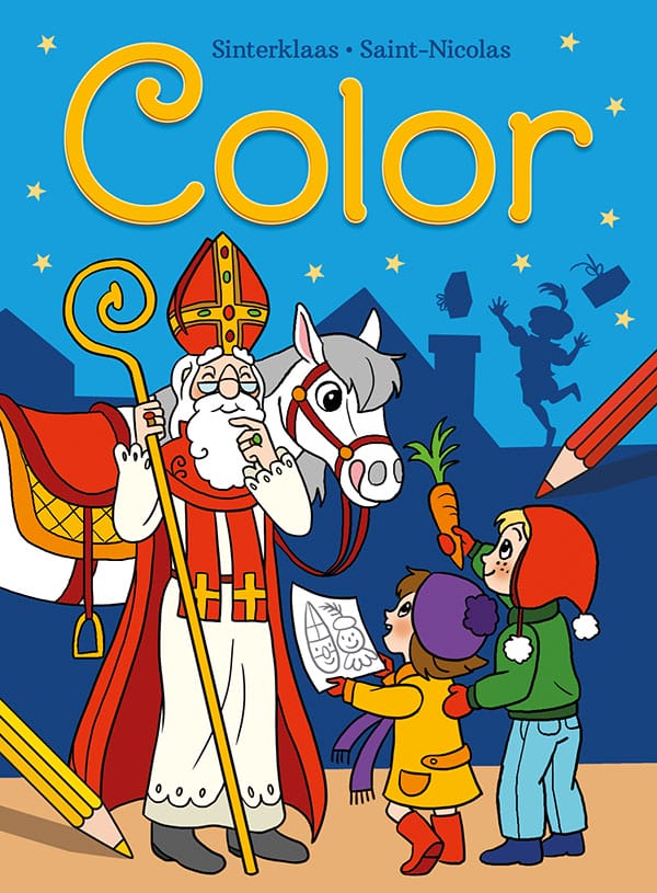 Deltas - Sinterklaas Color kleurboek blauw