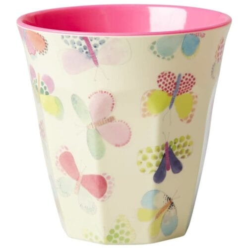 Rice - Melamine beker medium - Butterfly