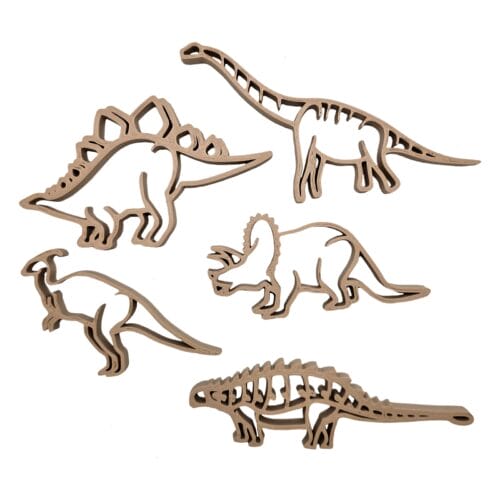 Grennn - Uitstekers Set vijf Dino's