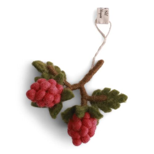 Gry & Sif - vilten hanger framboos