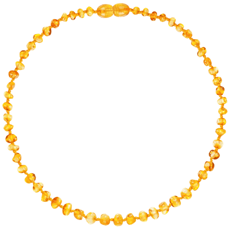 Barnsteen ketting kind -  honey