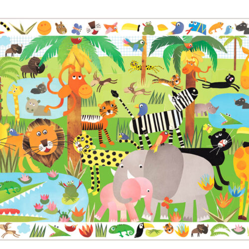 Djeco - Puzzel observatie de jungle 35 stukjes DJ07590