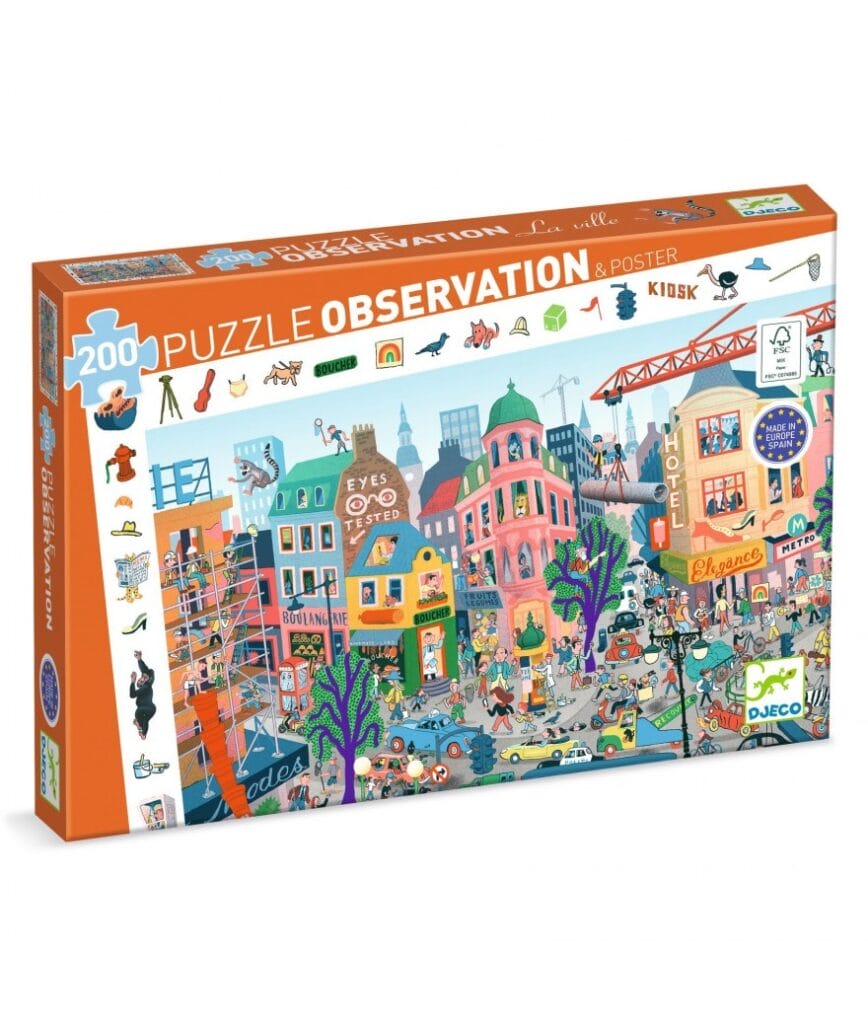 Djeco - Puzzel observatie de stad