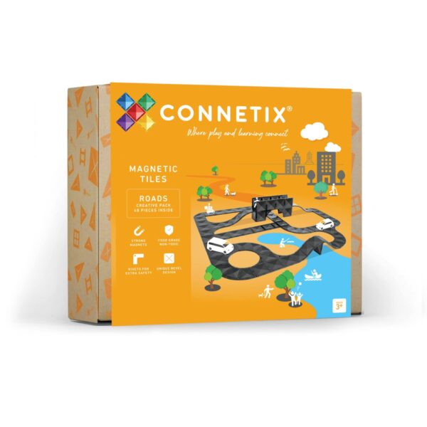Connetix Magnetic tiles - Roads - Creative roads pack 48 piece