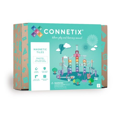 Connetix Magnetic tiles - PASTEL ball run pack 106 pieces (basis set)