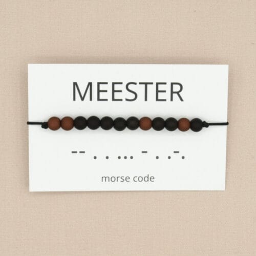 Morsecode armbandje - meester
