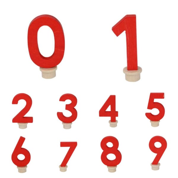 Verjaardagsring - Cijfers rood