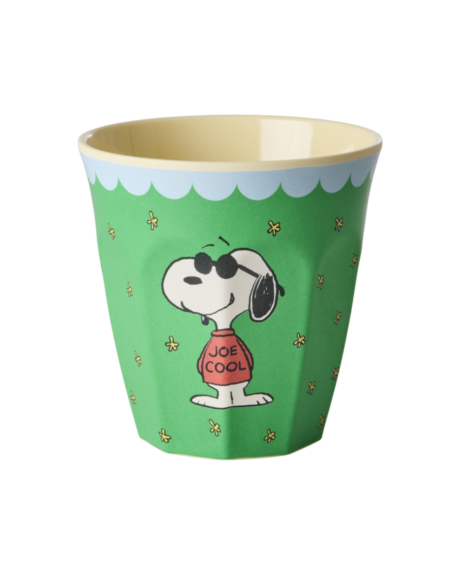Rice - Melamine beker medium - Green Snoopy