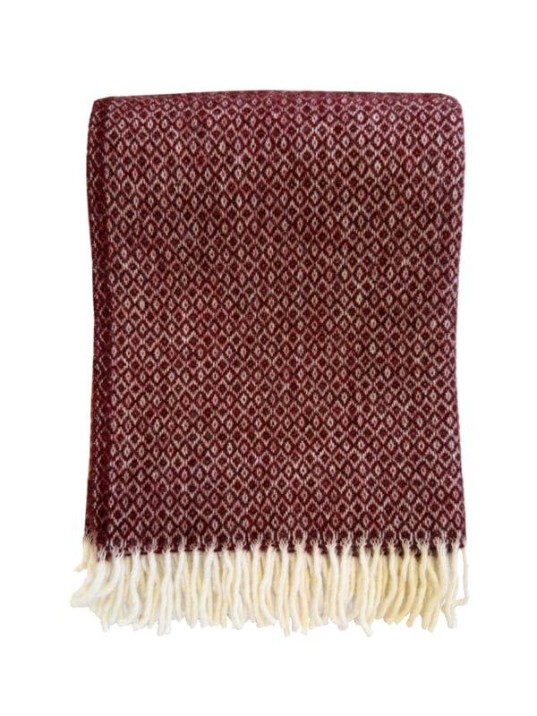 Klippan - Plaid Lima Burgundy