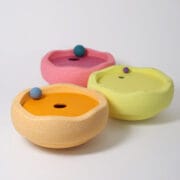 Grimms x Stapelstein - Rolling discs warm pastel