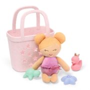 Lullababy - Badpop blond haar in mandje