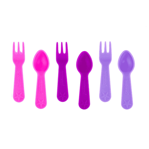 Yumbox - Vork en lepel roze