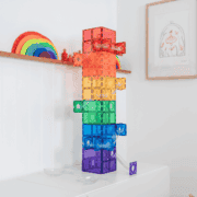 SALE Connetix Magnetic tiles - RAINBOW super ballenbaan 134 piece