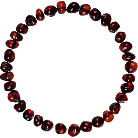 Barnsteen armband volwassenen - Amber cherry