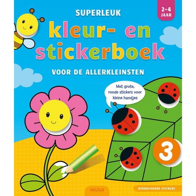 Deltas - Kleur-en stickerboek voor de allerkleinsten
