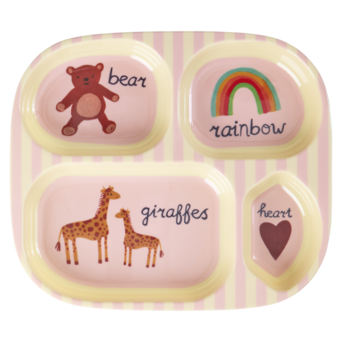Rice - Melamine vakkenbord - ABC pink