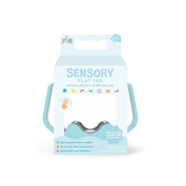 Glo Pals - Sensory play jar Frosty blue
