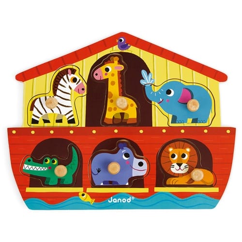 Janod - Knoppuzzel ark van Noach 12mnd+
